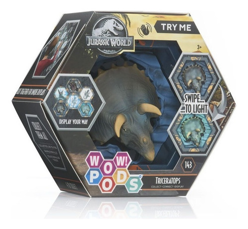 Figura wow! pods Jurassic world Triceratops