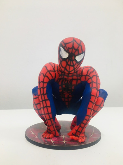 Adorno Hombre Araña Spiderman Torta Porcelana Fría Cotillón