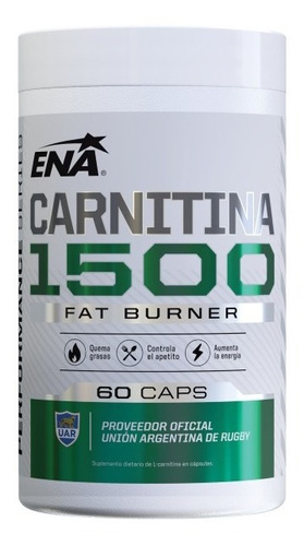 2 Un. Carnitina 1500 Mg (60 Caps) Ena Sport - Quemador Grasa