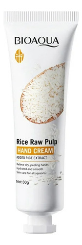 Crema Para Manos Extracto De Arroz Bioaqua Blanqueadora 30g Arroz
