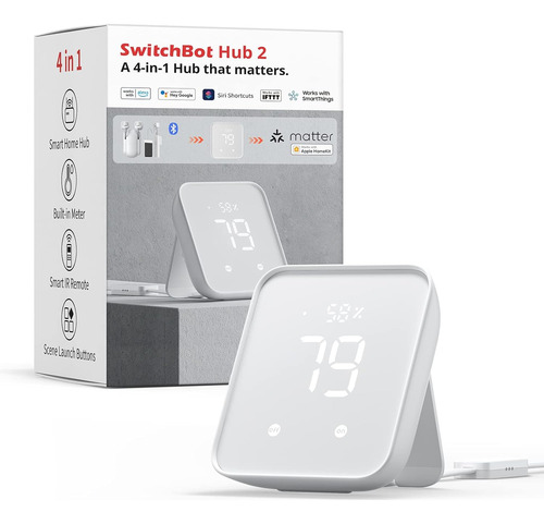 Switchbot Hub 2 (2.ª Generación), Funciona Como Termómetro H