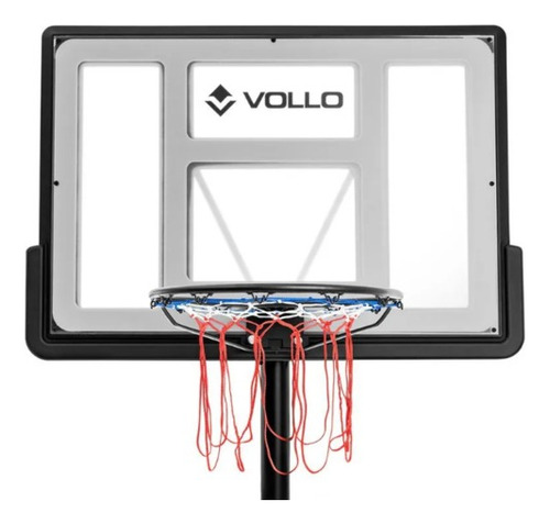 Tabela Basquete Portátil Ajustável Aro 45cm Vollo + Brinde