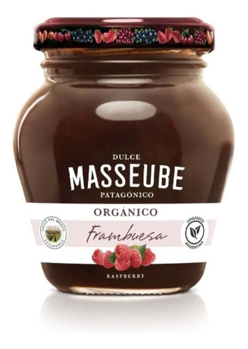 Dulce Masseube Organico De Frambuesa 352gr Sin Tacc