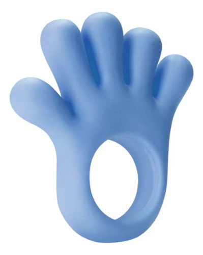 Mordedor Mão Mãozinha Para Bebê Atóxico - Azul - Bee Toys