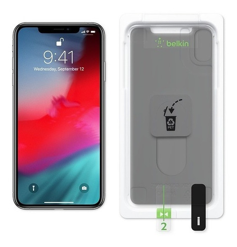 Imagen 4 de 4 de Mica Protect Belkin Invisiglass Ultra Privacy iPhone XS Max