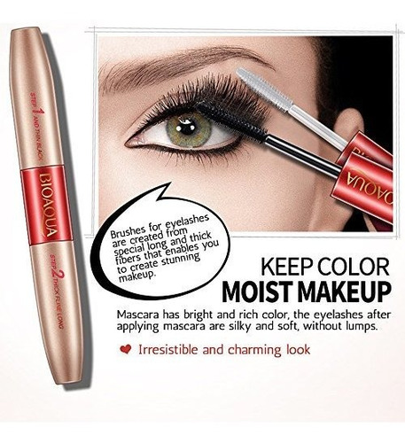 Bioaqua Fibra De Alargar Mascara Voluminizadora Doble Cabeza