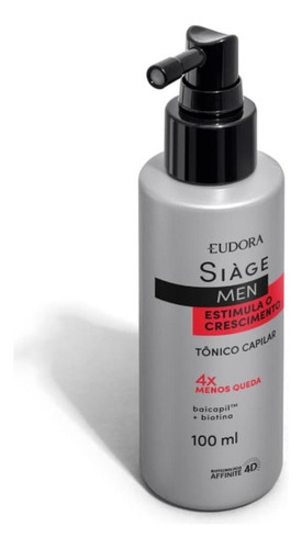 Tônico Capilar Eudora Siàge Men Estimula O Crescimento 100ml