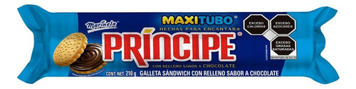 4 Pzs Marinela Galleta Con Relleno De Chocolate Principe 210