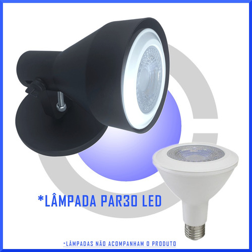 Imagem 2 de 7 de Spot Led Sobrepor C/ Tampa Cega Kit 25 Unid