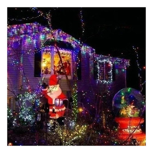 Guirnalda De Luces Solares, Decoración Navideña 4x22m