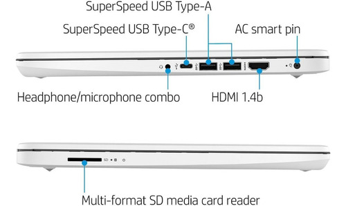 Computadora Portátil Ultraligera Hp 14 De Cuatro Núcleos, 8