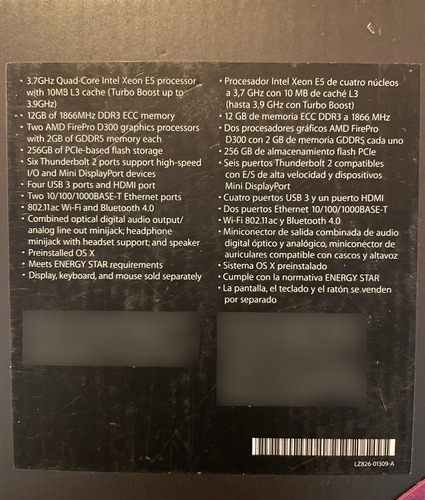 Mac Pro Late 2013 - 64 Gb Ram (Usado)