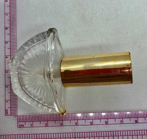 Antiguo Perfumero De Vidrio Con Atomizador (Usado)