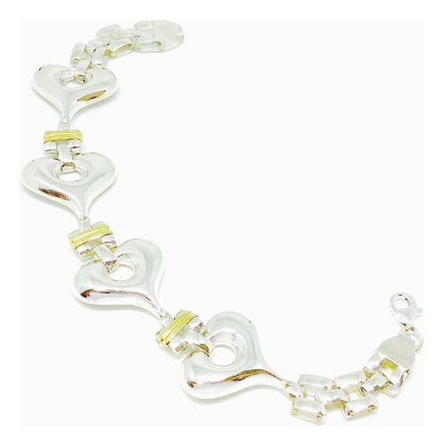 Pulsera Panter  Corazones 20cm Ideal Mujer Mama Po 035 