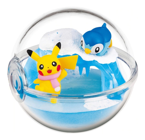 Pokemon Figura Terrario Pikachu Piplup