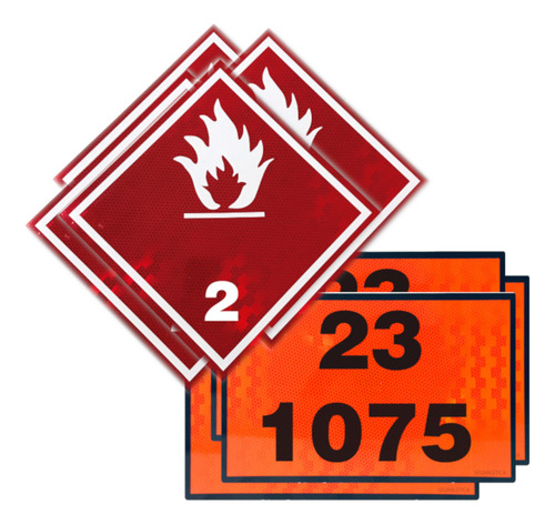 Señales Para Transportes De Carga Peligrosa - Pack Imantado