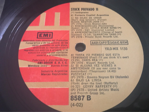 Disco Vinilo Stock Privado 2 (arg) (Usado)
