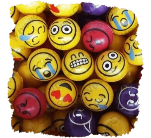 Emojis Whatsapp Pelota Hueca 1 Pulgada  Chiclera Vending