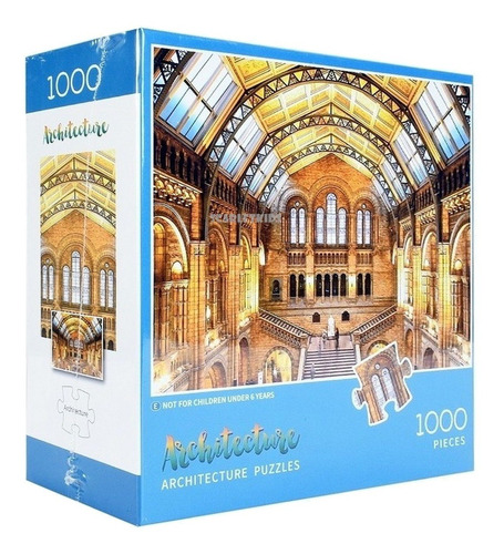 Imagen 3 de 7 de Puzzle Rompecabezas 1000 Piezas Arquitectura Salon Jigsaw