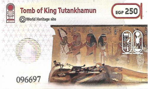 Ticket Original Entrada Tumba Tutankamon Egipto Palermo