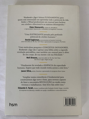Livro Roubando O Fogo- Steven Kotler- Jamie Wheal