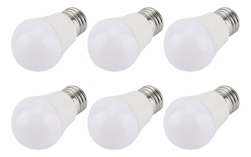 Bombilla Led De 5 W Con Base E26, 6 Bombillas De Color Blanc