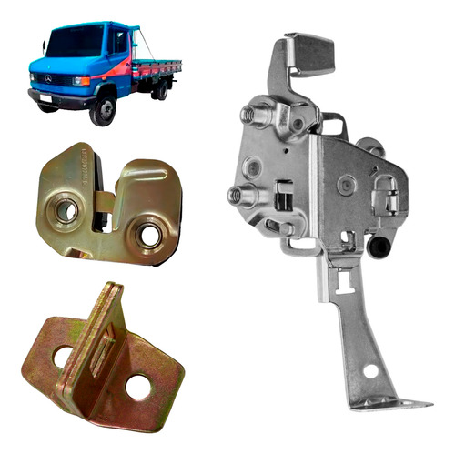 Kit Fechadura Interna Externa Batente Caminhao L-709 Direita