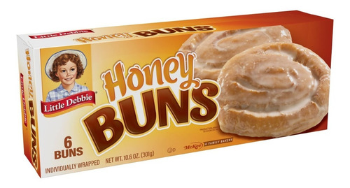Honey Buns Little Debbie 1 Caja Pastelito Roles Pastel 6pz