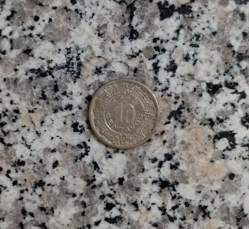 Moneda Mexico 1945 10 Centavos Calendario Azteca
