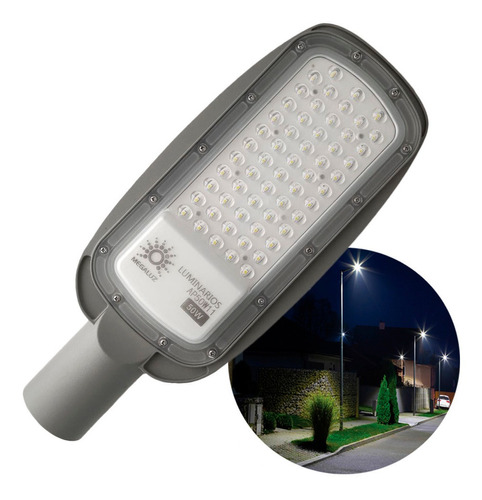 Lampara Suburbana Luz Led 50w 4500lm Alumbrado Publico Foco