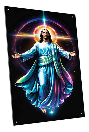 Chapa Cartel Decorativo Jesus Dios Cristo Modelo A32