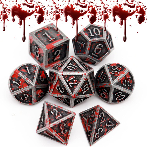 Dados De Juego De Rol Para Dnd, 7 Piezas De Dados Poliédrico