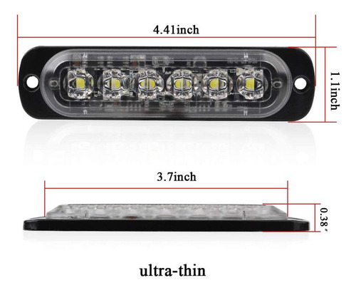 J Led Blanco Luz Estroboscópica Emergencia Para Auto Camión