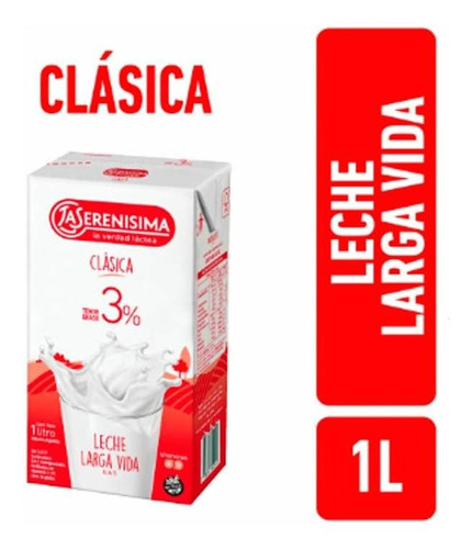 Pack X 18 Unid. Leche  Uat 3% 1 Lt L.serenis. Leche Pro