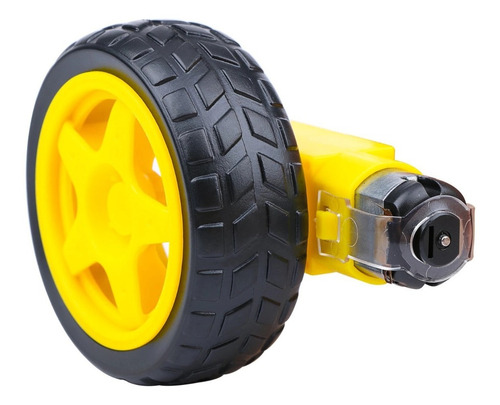 Roda Pneu Motor Dc 3 A 6v Com Redução Robótica Arduino Carro