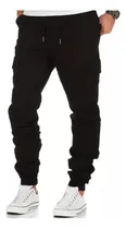 Comprar Hombre Pantalón Jogger Bolsas Cargo Casual Cómodo Gabardina