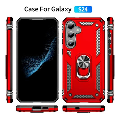 Funda Para Galaxy S24 Rojo Protective