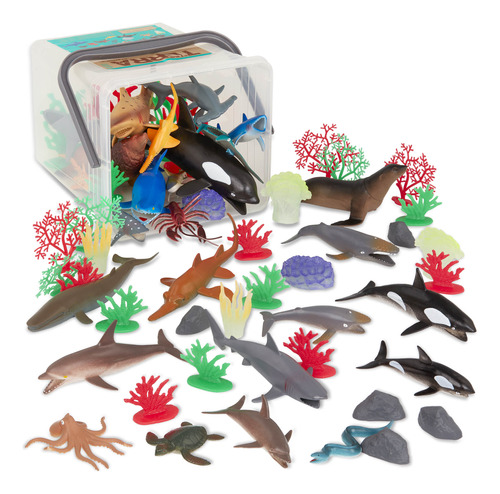 Terra By Battat - 60 Pcs Marine Marine World - Juguetes De A