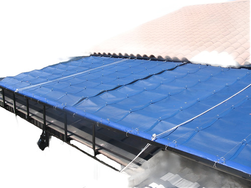 Toldo De Patio Romano Lona Pvc - Media Sombra Microperforada