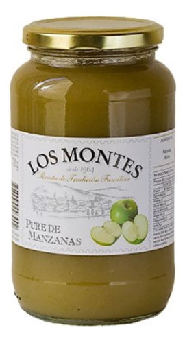 Pure De Manzanas X700g - Apfelmus - Los Montes (4 Unidades)
