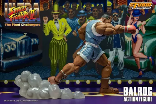 Action Figure Balrog Street Fighter Storm Collectible Boneco