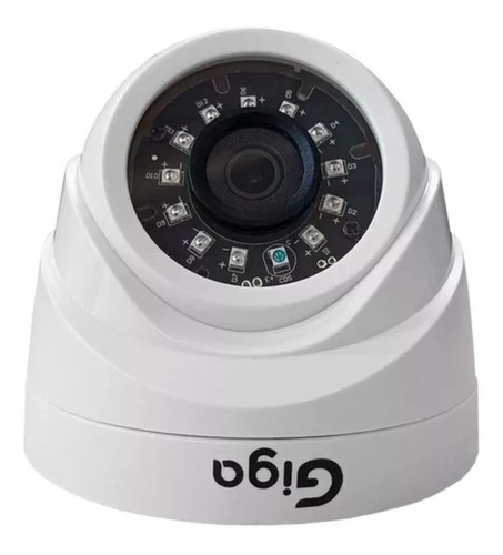 Câmera Dome Infravermelha 20mt 1080p 3,6mm Gs0470a Giga Cor Branca