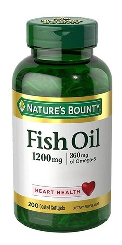 Omega 3 Fish Oil Nature's Bounty Cápsulas Aceite Pescado