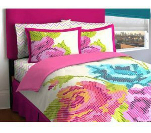 Idea Nuova Loft Living Pixel Full Flower Bed En Una Bolsa