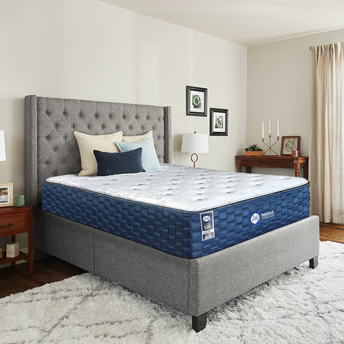 Colchón Sealy Millet Para Cama Matrimonial Color Azul