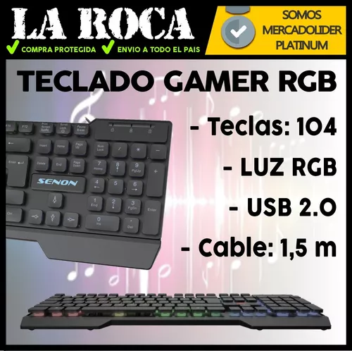 Mouse Y Teclado Gamer Kit Para Pc Español Led De Efecto Rgb