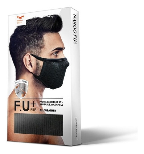 Imagen 4 de 6 de Mascara Naroo Fu+ Negra | L
