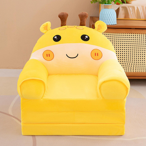Sofá Plegable Para Niños Pequeño Sillón Amarillo