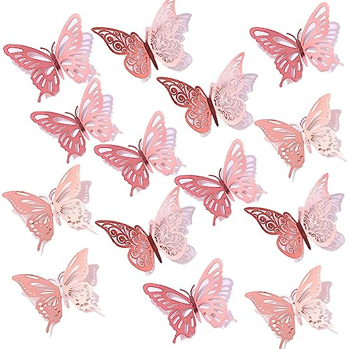 72 Pegatinas De Pared De Mariposa,  3d Decoración De Pared D