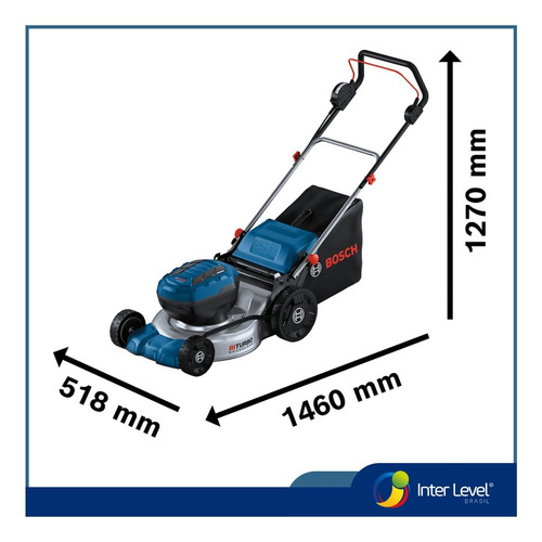 Cortador De Grama Gra 18v2-46 2 Baterias 12ah Procore Bosch